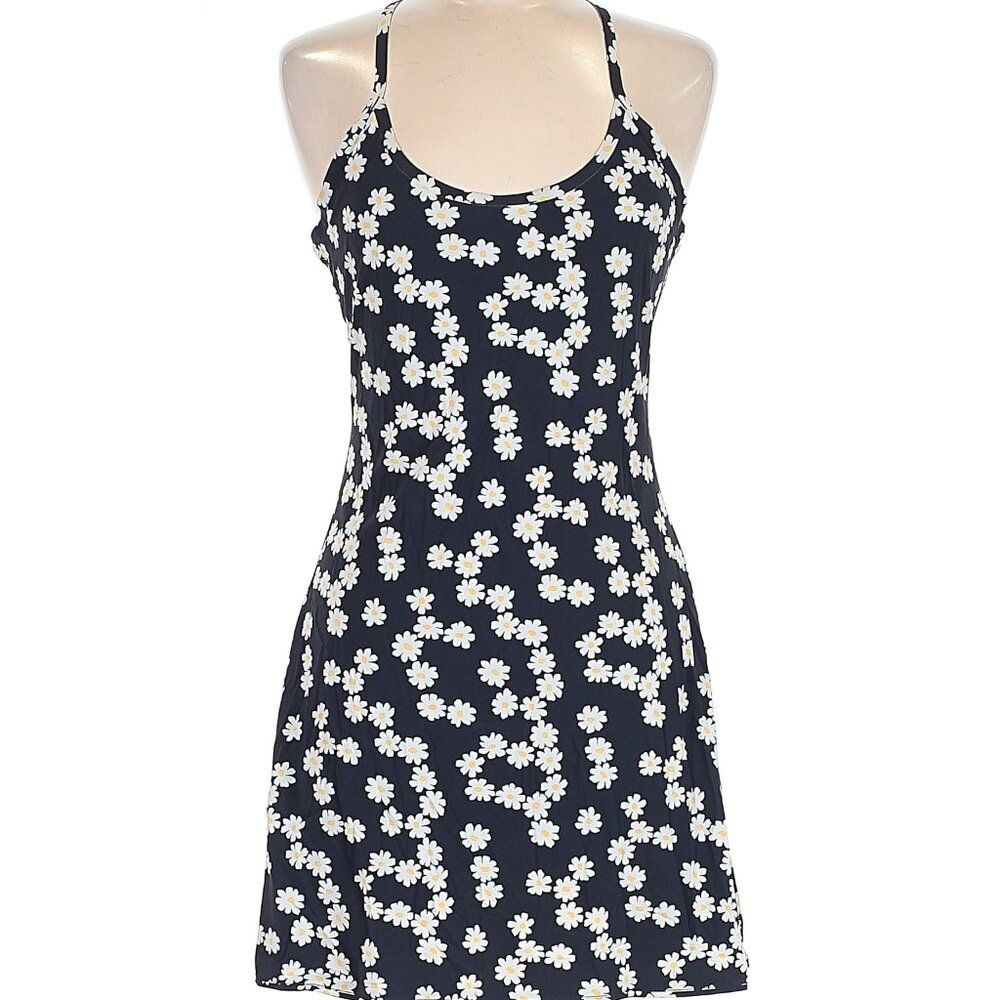 Outdoor Voices Navy Blue Floral Daisy Slip Dress